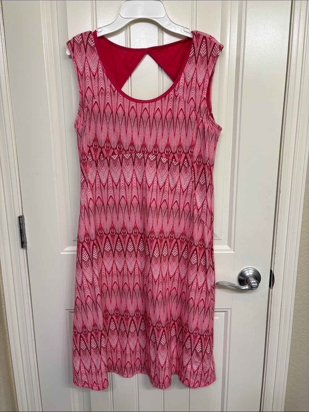 Prana‎ Pink Patterned Sleeveless Casual Dress